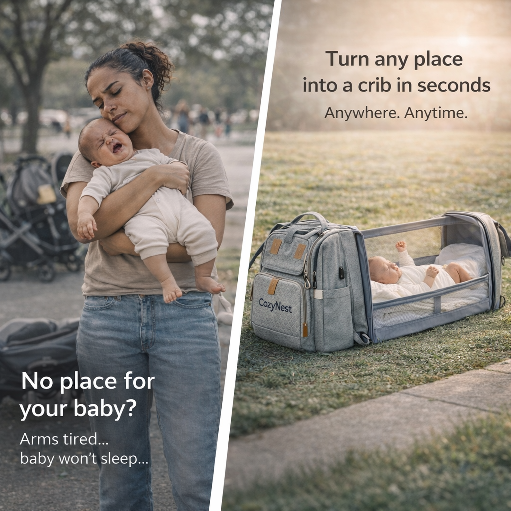 CozyNest™️ Portable Cot Backpack [Cot in Seconds]